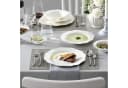 MALACASA Geschirr-Set 16tlg LOTUS Weiß Gold Knochenporzellan Bild 5