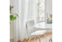 Deconovo Voile Vorhang 2er Set Weiß Transparent mit Ösen Bild 1