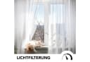 Deconovo Voile Vorhang 2er Set Weiß Transparent mit Ösen Bild 3