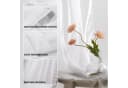 Deconovo Voile Vorhang 2er Set Weiß Transparent mit Ösen Bild 5