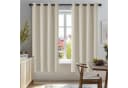 Deconovo Verdunkelungsvorhang 2er Set Beige Polyester mit Ösen Bild 1