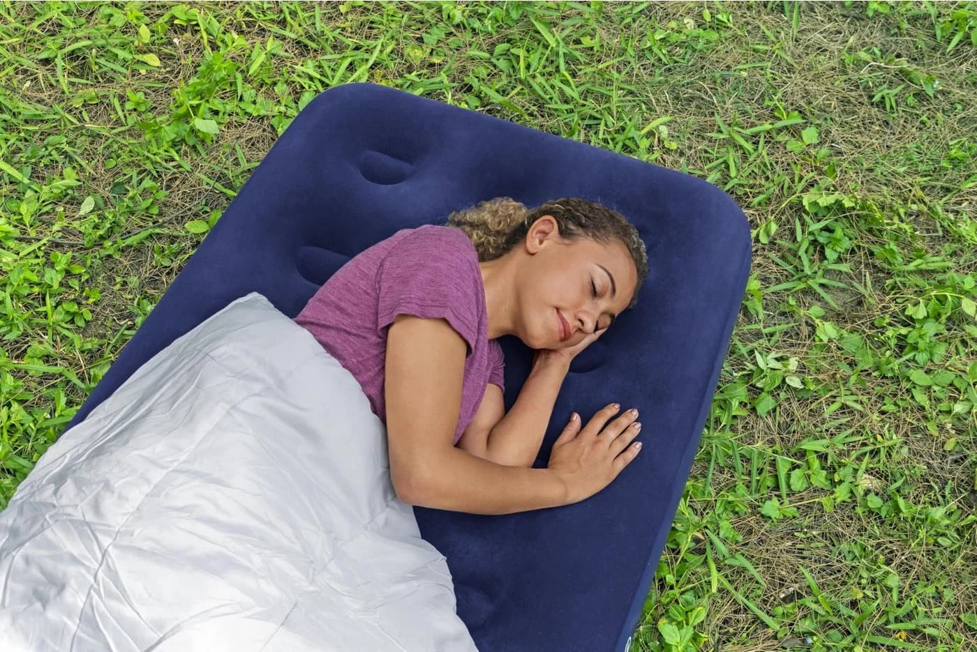 Bestway Luftbett Blue Horizon Single XL 185x76 cm Blau - Bild 4