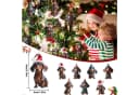 Bundviel Weihnachts-Hunde-Ornamente 7er-Set Dackel-Design Bild 1