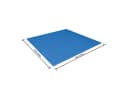 Bestway Pool Bodenplane Schutzmatte 488x488cm Blau Bild 2