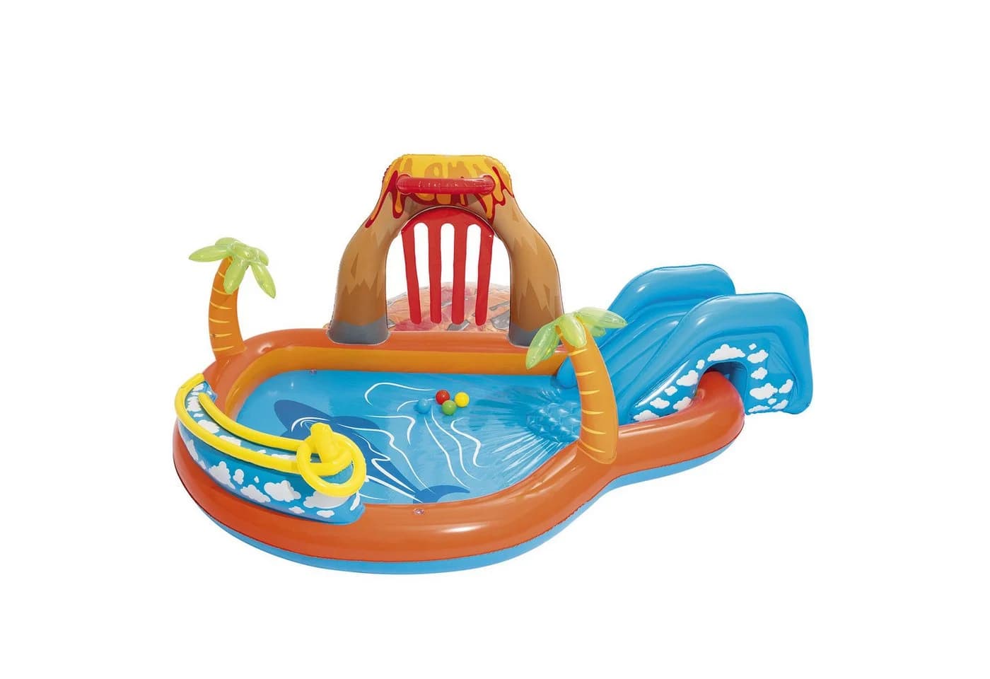 Bestway Planschbecken Lava Lagoon mit Sprinkler und Rutsche - Bild 2