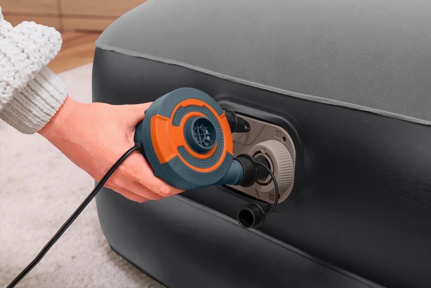 Bestway Aerolux Luftbett Gr. 97 Schwarz/Grau mit Elektropumpe - Bild 4