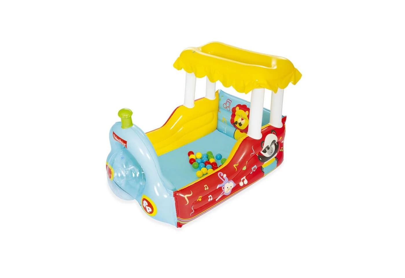 Bestway Aufblasbares Bällebad Fisher-Price Dampflok mit Hupe - Bild 2