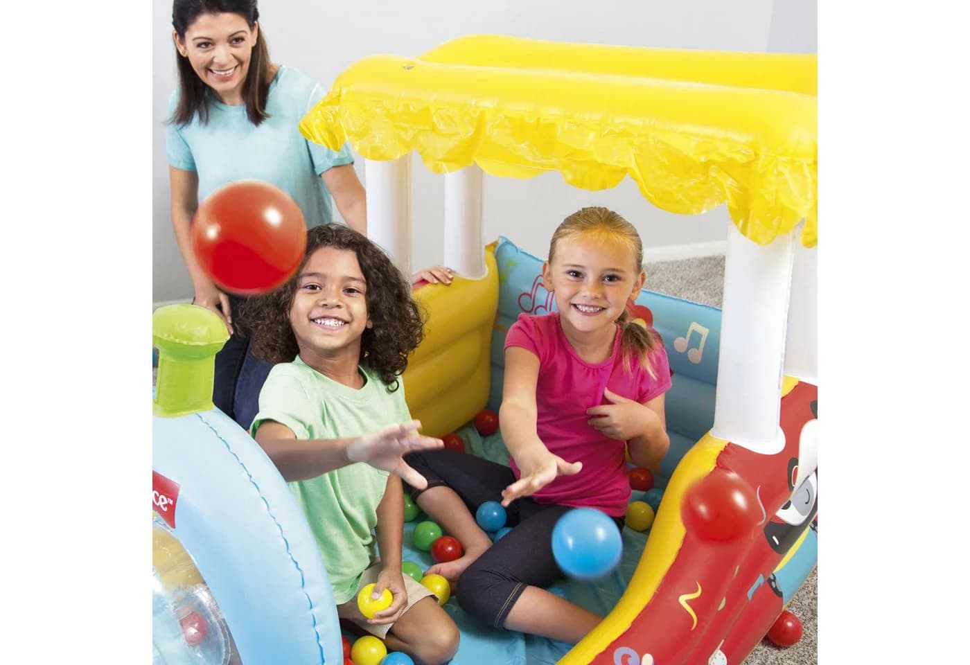 Bestway Aufblasbares Bällebad Fisher-Price Dampflok mit Hupe - Bild 5