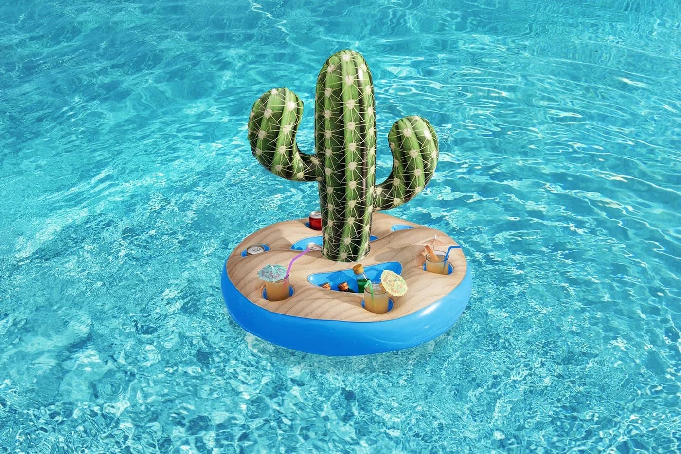 Bestway Aufblasbarer Pool-Getränkehalter Kaktus mit Kühlboxen - Bild 4