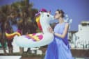 Bestway Schwimmring Fantasy Unicorn Bunt Aufblasbar Bild 1