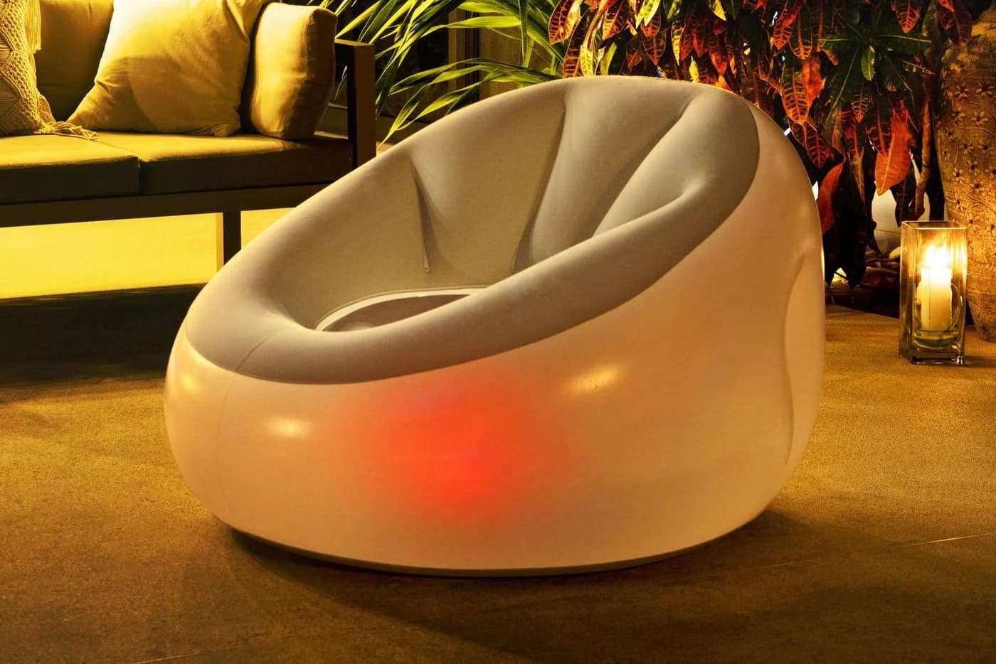 Bestway LED-Luftsessel Inflate-A-Chair mit 7 Farbwechseln - Bild 3