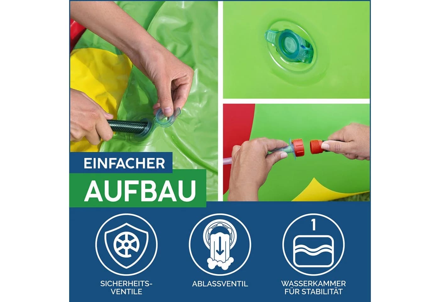Bestway Spiel-Wassersprenkler Jumbo Raupe Grün