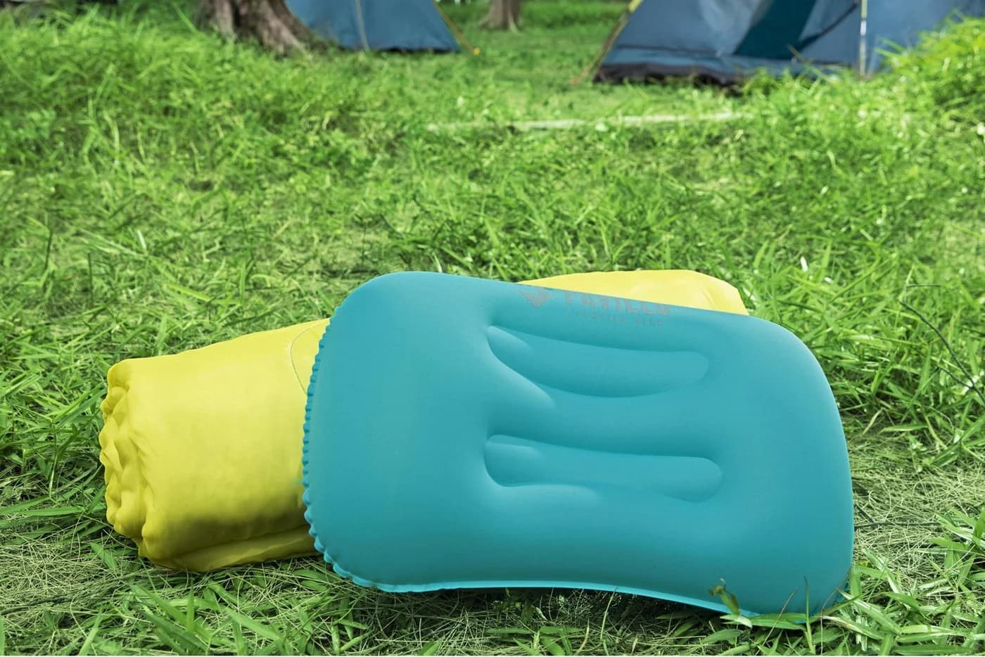 Bestway Aufblasbares Kissen Camping Reise Grau - Bild 5