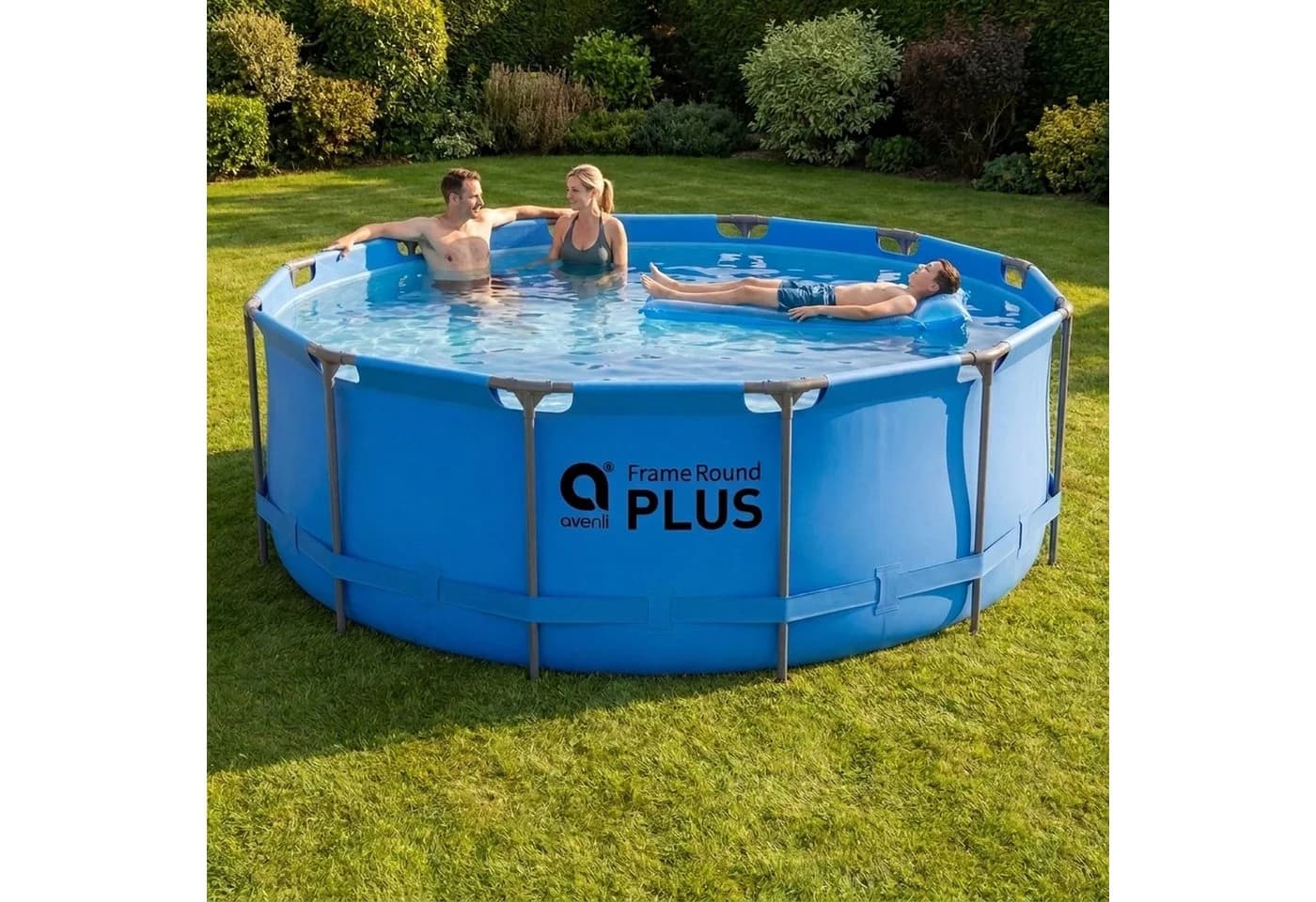 Avenli Frame Plus Pool 366x100 cm Stahlrahmen blau