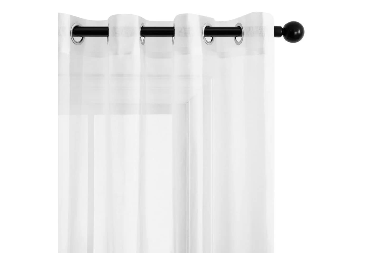 Deconovo Vorhang Transparent mit Ösen - Modernes Design - Bild 5