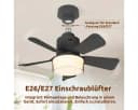 VIVIHEYDAY Deckenventilator mit LED Licht Schwarz Fernbedienung Bild 5