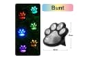 QUBEBU Solar-Gartenleuchte Katzenkrallen LED Schwarz/Bunt Bild 1