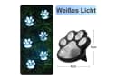 QUBEBU Solar-Gartenleuchte Katzenkrallen LED mit Dämmerungssensor Bild 1