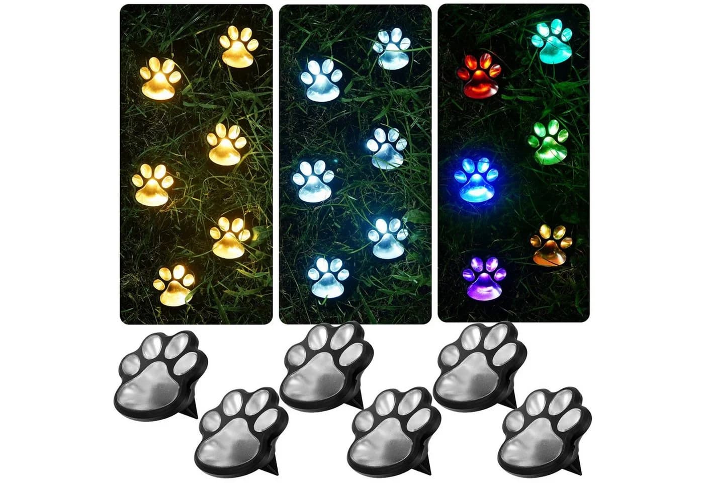 QUBEBU Solar-Gartenleuchte Katzenkrallen LED mit Dämmerungssensor - Bild 2