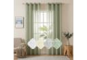 Sunicol Gardine 2er Set Transparente Leinenoptik Salbeigrün mit Ösen Bild 2