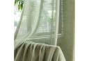 Sunicol Gardine 2er Set Transparente Leinenoptik Salbeigrün mit Ösen Bild 3