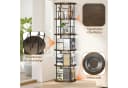 XERSEK Bücherregal 360° Drehbar 5 Ebenen Braun Holzmaserung Bild 4
