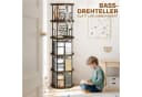 XERSEK Bücherregal 360° Drehbar 5 Ebenen Braun Holzmaserung Bild 5