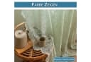 Sunicol Vorhang 2er Set Transparent mit Blumenstickerei Bild 5