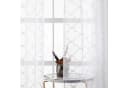 Sunicol Vorhang 2er Set Voile Gardinen Weiß Bestickt mit Ösen Bild 5