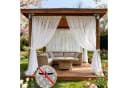 Sunicol Floraler Outdoor Vorhang Moskitonetz mit Tunnelzug Bild 2