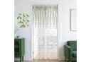 Sunicol Vorhang 2er Set Besticktes Rankenblatt Transparent Voile Weiß Bild 4