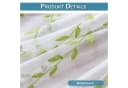 Sunicol Vorhang 2er Set Besticktes Rankenblatt Transparent Voile Weiß Bild 5