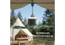 Rosnek Deckenventilator Grau mit Licht & 12000mAh Akku Bild 1
