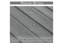 Sunicol Vorhang Wasserdicht Grau-Leinenoptik Sichtschutz Bild 3