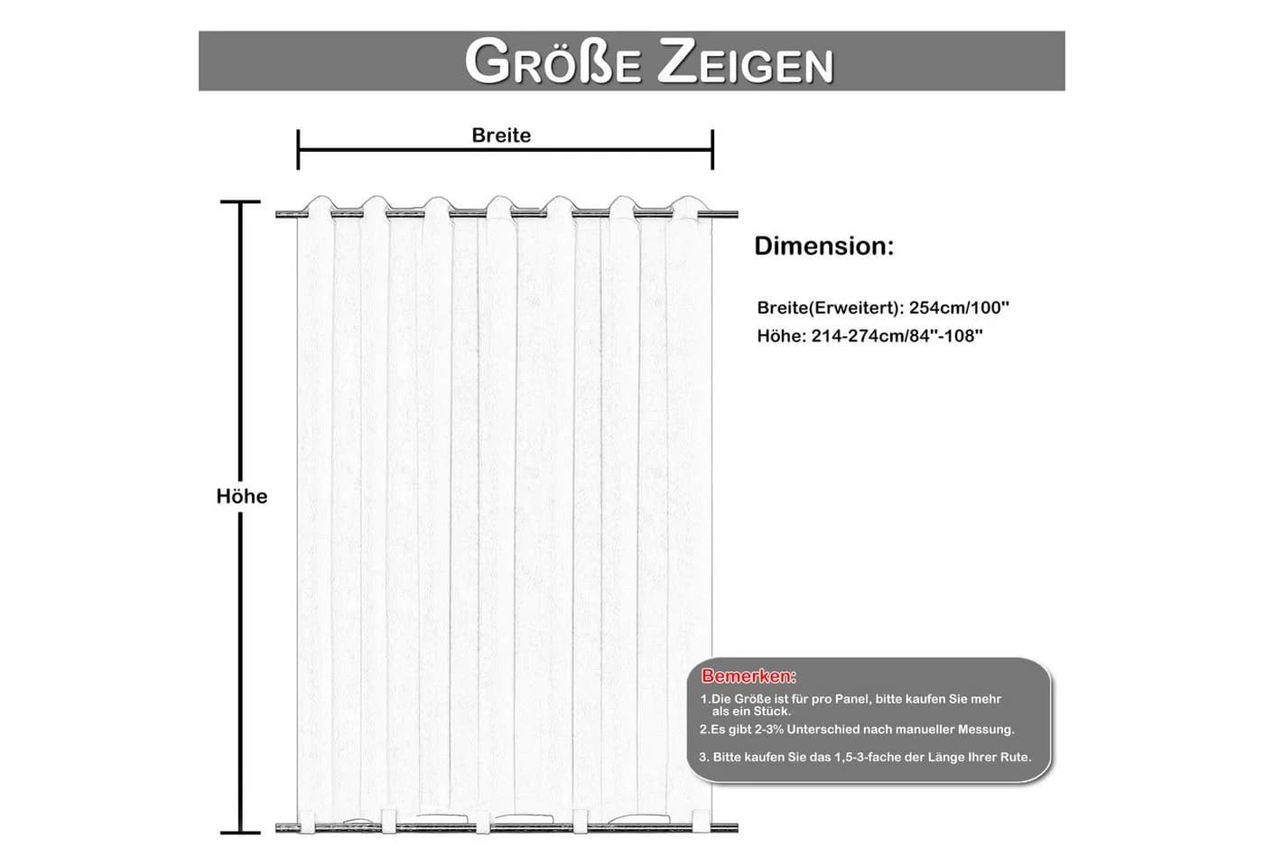 Lapalife Outdoorvorhang Verdunkelnd Wasserdicht Polyester Grau - Bild 3