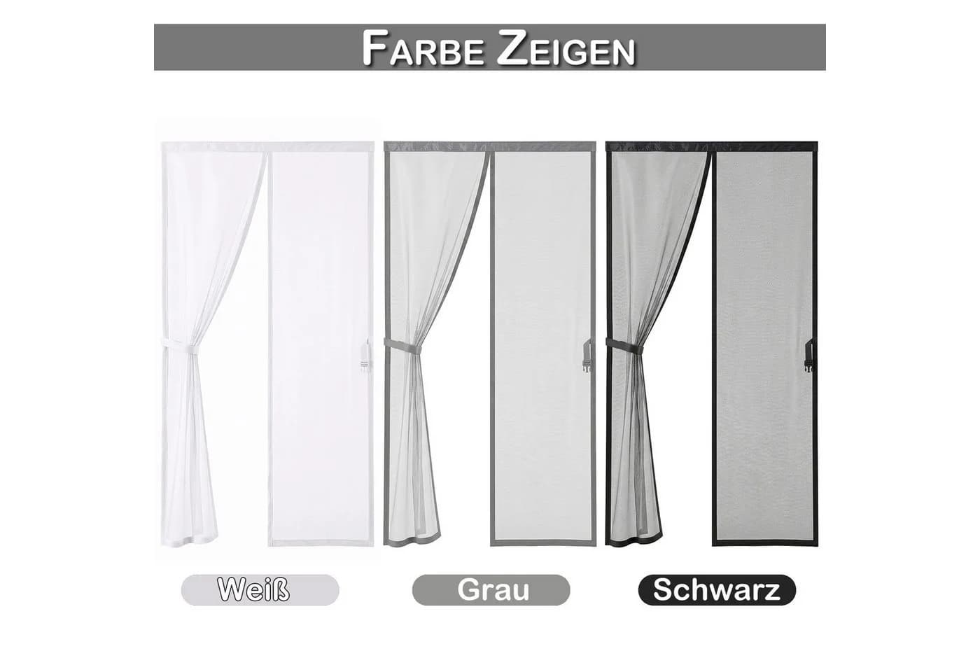 Lapalife Magnet-Fliegengittertür Selbstschließend Klettverschluss - Bild 4