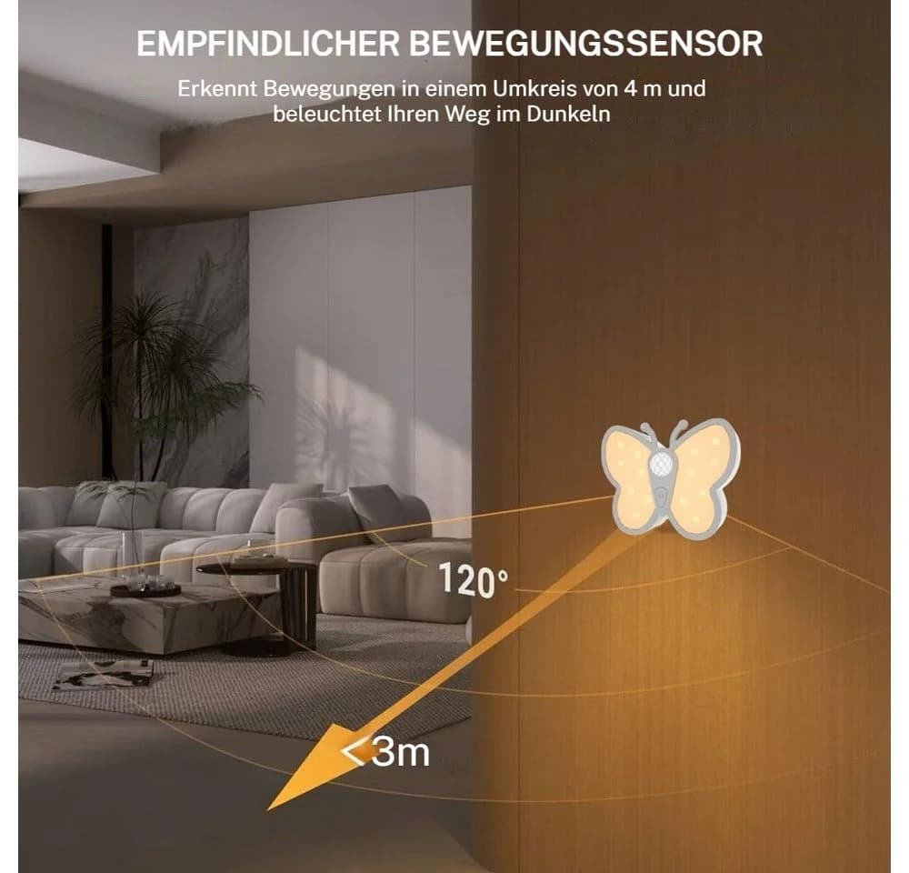 VIVIHEYDAY Dimmbares Nachtlicht mit Bewegungsmelder und Akku - Bild 4