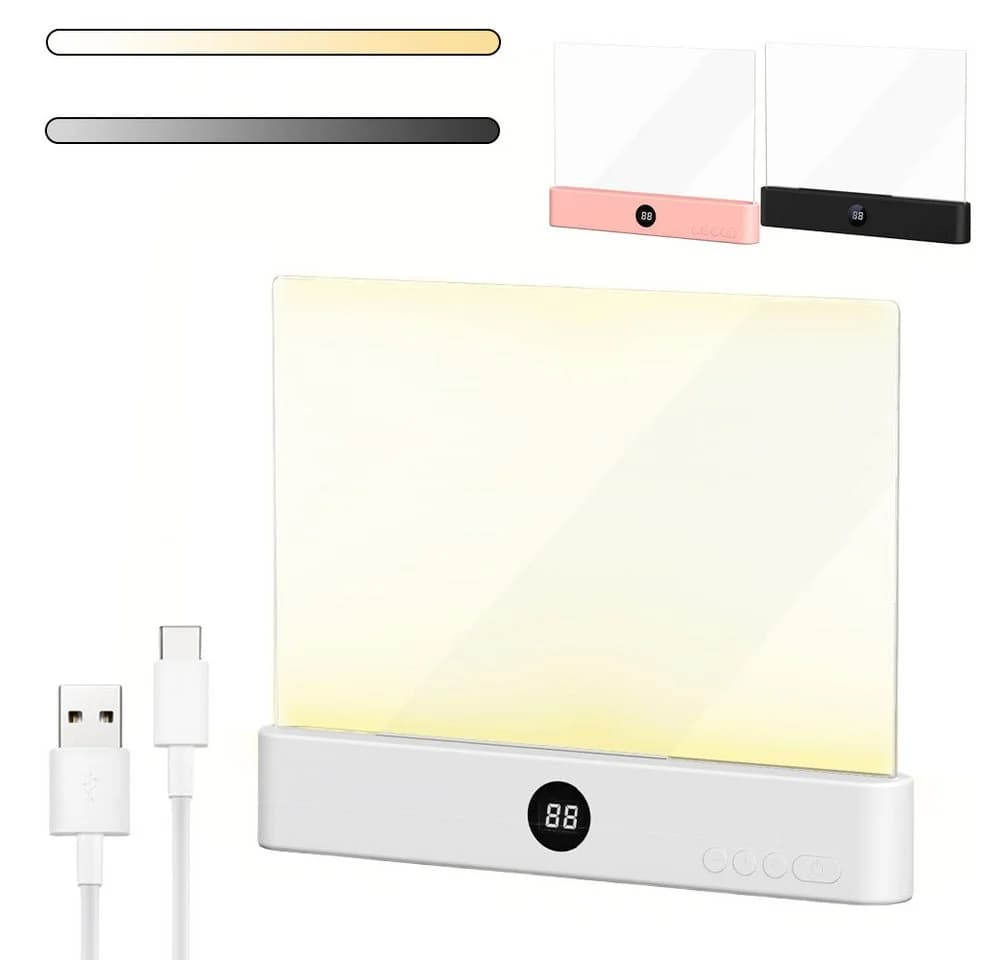 VIVIHEYDAY LED Buchlampe Dimmbar mit Timer, 3 Lichtfarben Wiederaufladbar - Bild 2
