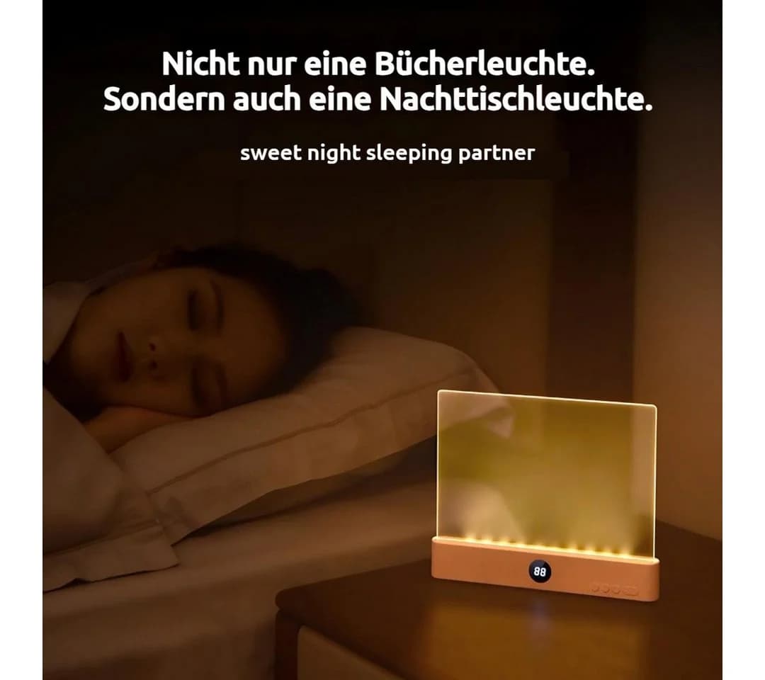 VIVIHEYDAY LED Buchlampe Dimmbar mit Timer, 3 Lichtfarben Wiederaufladbar - Bild 5