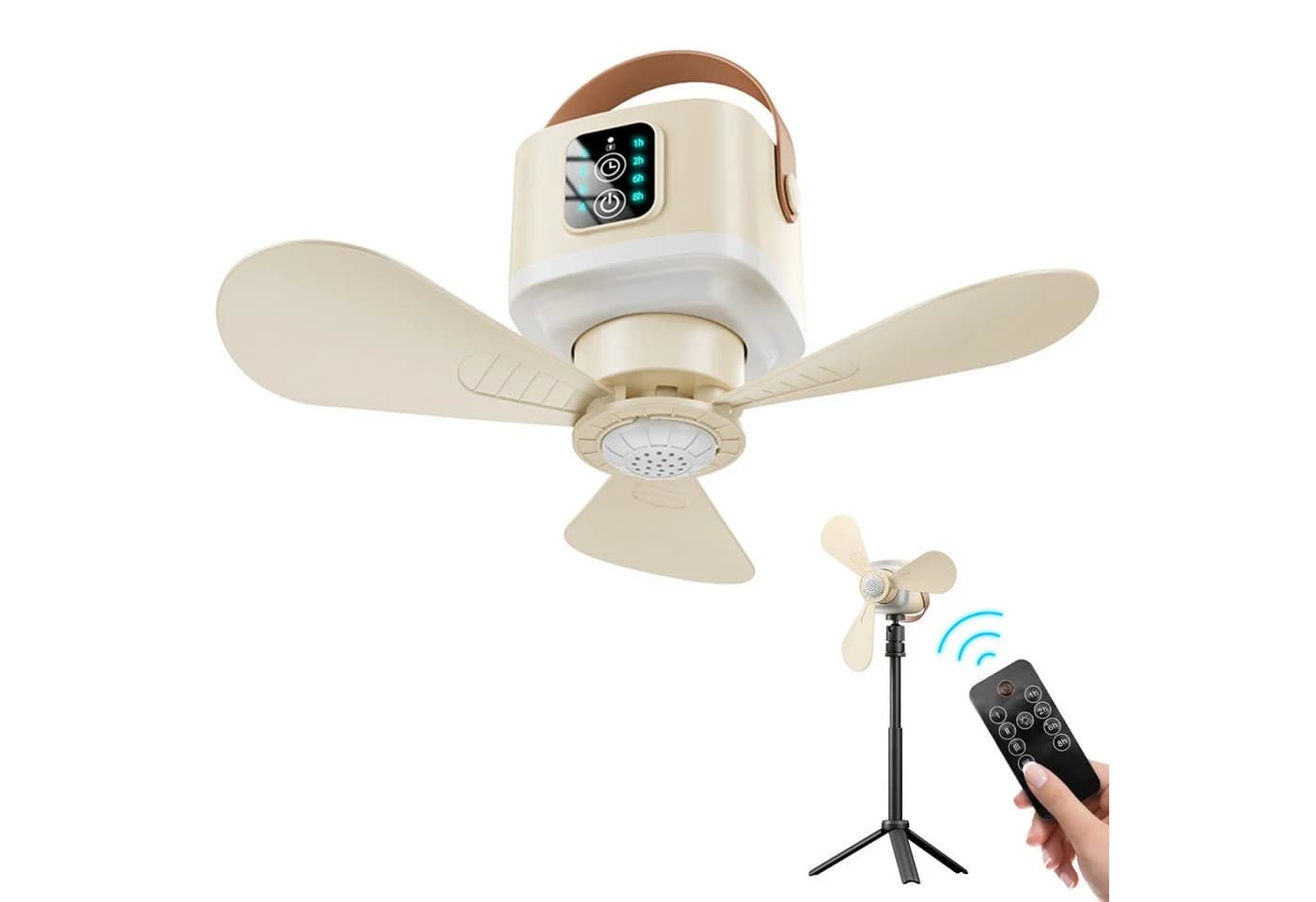 Lapalife Deckenventilator Akku mit LED Licht Gelb - Bild 2