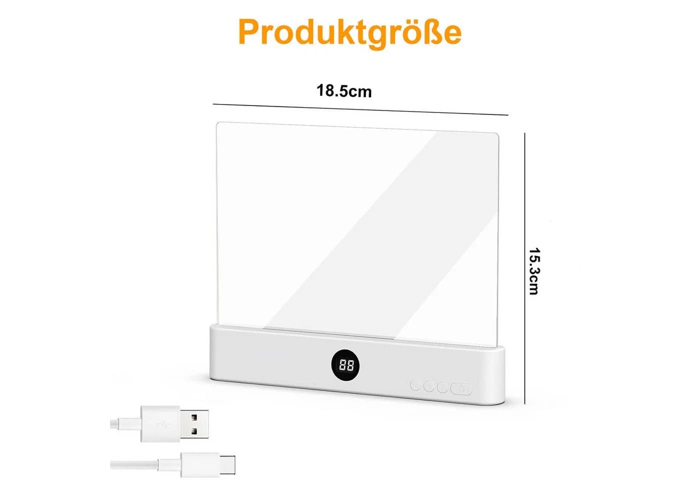 Lapalife LED Leselampe Dimmbar mit 3 Farben & Timer