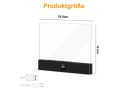 Lapalife LED Leselampe Dimmbar mit 3 Farben & Timer Schwarz Bild 1