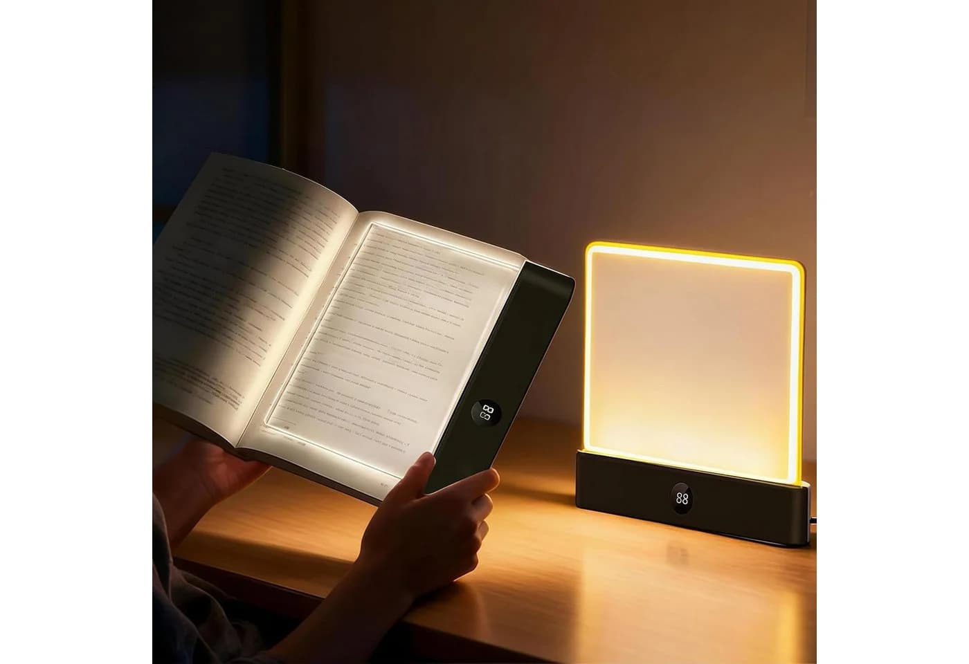Lapalife LED Leselampe Dimmbar mit 3 Farben & Timer Schwarz - Bild 2