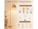 Sunicol Stehlampe Boho Dimmbar mit Fernbedienung Gold Bild 4