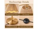 Sunicol Stehlampe Boho Dimmbar mit Fernbedienung Gold Bild 5