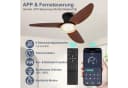 Rosnek Deckenventilator mit LED, Fernbedienung, 100 cm Bild 5