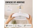 Rosnek Deckenventilator mit Beleuchtung E27 Dimmbar Fernbedienung Weiß Bild 5