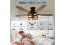 MUPOO Deckenventilator mit Beleuchtung Schwarz 112cm Bild 4