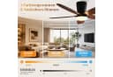 Sunicol Deckenventilator mit LED-Beleuchtung, Fernbedienung & APP Bild 1