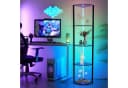 XIIW Eckregal mit LED-Beleuchtung 5-stufig Weiß Bild 5
